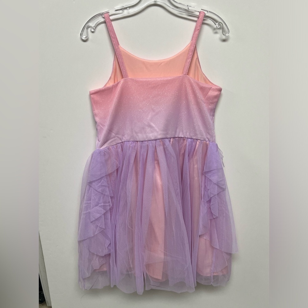 CAT & JACK GIRLS SIZE XXL (18) SPARKLY PINK AND LIGHT LILAC TULLE DRESS - Picture 4 of 9